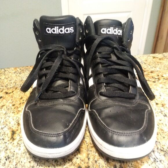 Adidas Shoes Men Originals Hoops 2.0 MID Black White Basketball BB7207 Size 8 - Picture 5 of 12